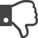 Thumbs Down O SVG Icon